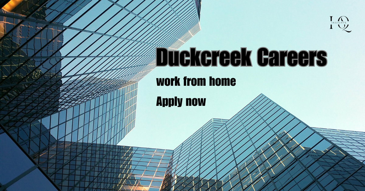 Work From Home Jobs at Duckcreek Careers in India