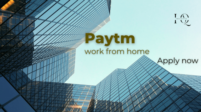 work from home jobs at Paytm