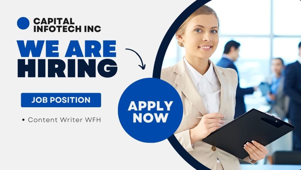 Content Writer WFH Jobs – Apply Now